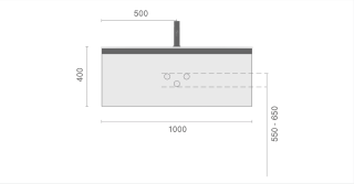 Тумба под раковину Armadi Art Quatro 790-M1-100-CM-MG 100 см кашемир/золото матовое